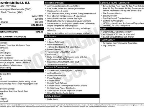 Used 2014 Chevrolet Malibu LS w/ Protection Package image 26