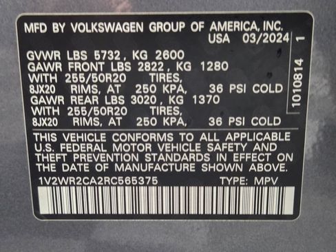 Used 2024 Volkswagen Atlas SE FWD image 33