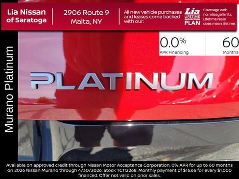 New 2026 Nissan Murano Platinum image 5