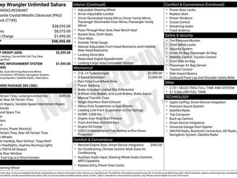 Used 2018 Jeep Wrangler Unlimited Sahara w/ Dual Top Group image 4