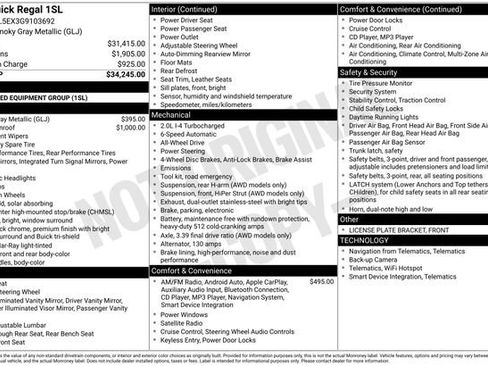 Used 2016 Buick Regal AWD image 2