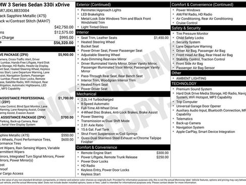 Used 2020 BMW 330i xDrive Sedan w/ Executive Package image 37