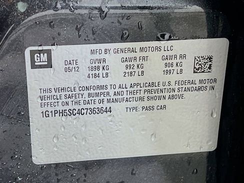 Used 2012 Chevrolet Cruze LTZ w/ RS Package FWD image 11
