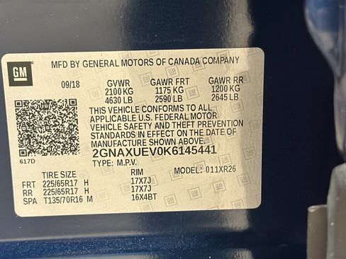 Used 2019 Chevrolet Equinox LT AWD/4WD image 27