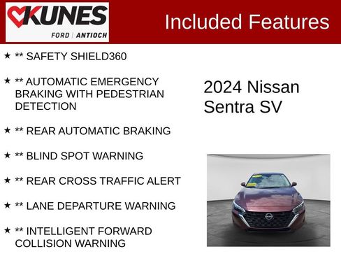 Used 2024 Nissan Sentra SV FWD image 4