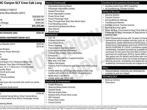 Used 2018 GMC Canyon SLT w/ Trailering Package image 4