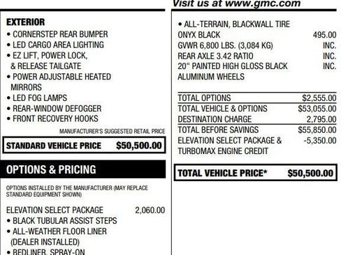 Certified 2026 GMC Sierra 1500 Elevation w/ Elevation Select Package RWD image 2