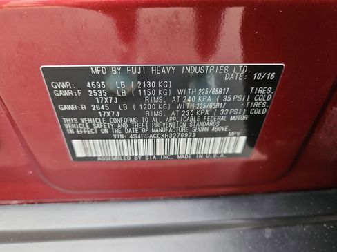 Used 2017 Subaru Outback 2.5i Premium image 17