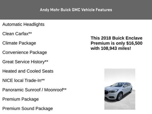 Used 2018 Buick Enclave Premium w/ Experience Buick Package AWD/4WD image 8