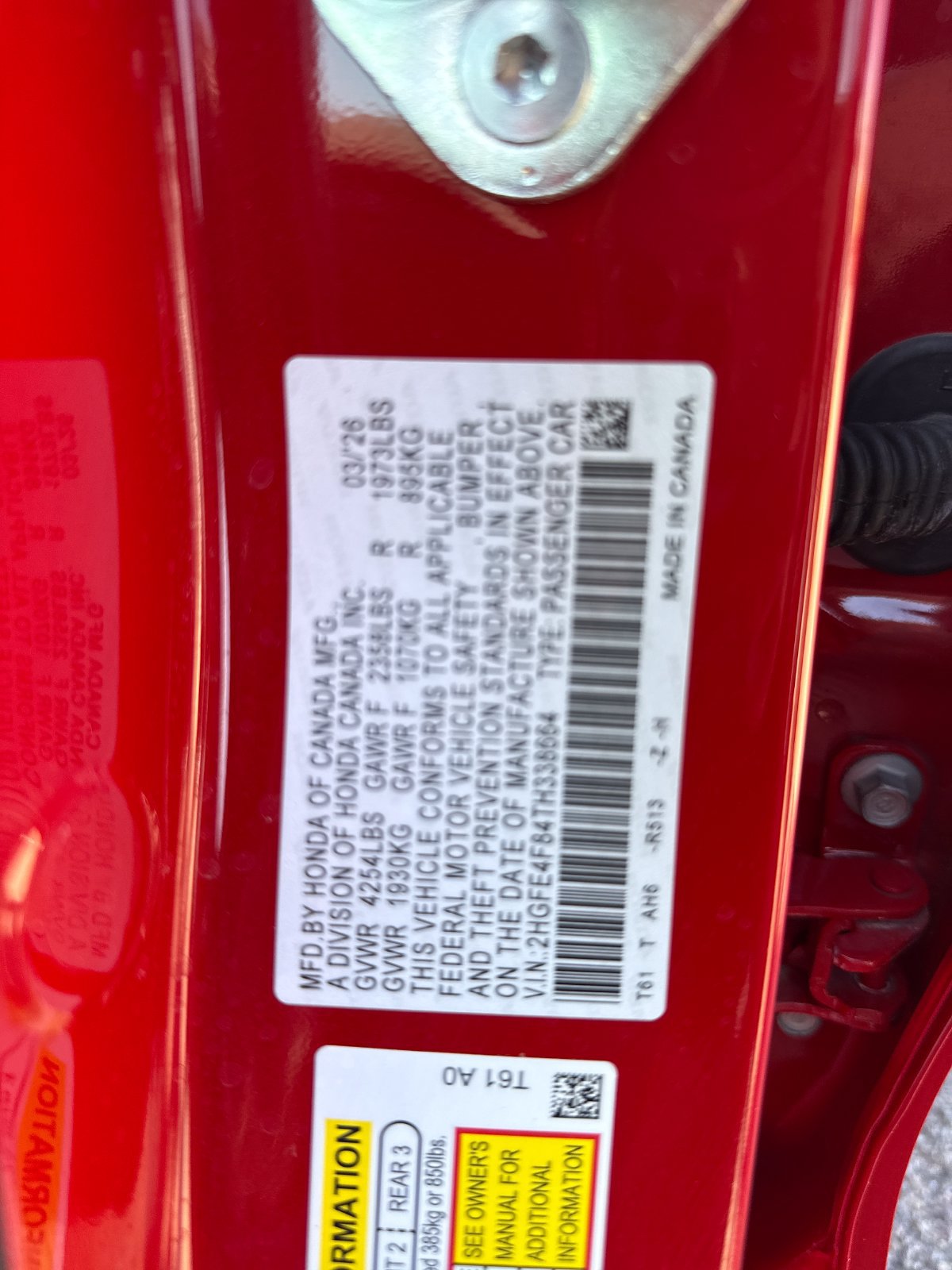 Used 2026 Honda Civic Sport image 30