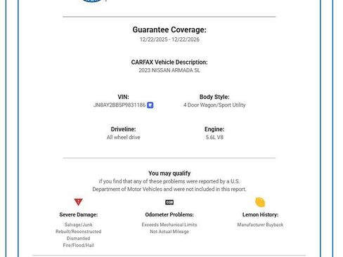 Used 2023 Nissan Armada SL w/ Captain's Chairs Package image 44