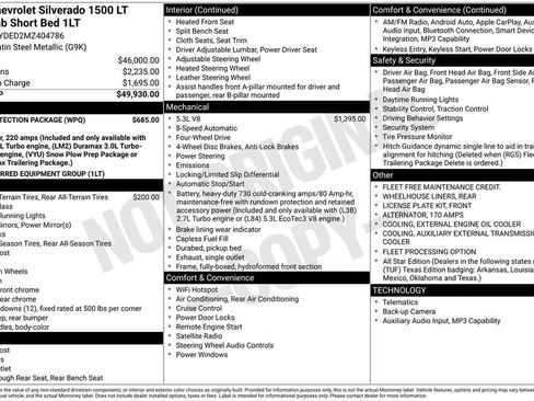 Used 2021 Chevrolet Silverado 1500 LT w/ Bed Protection Package AWD/4WD image 35