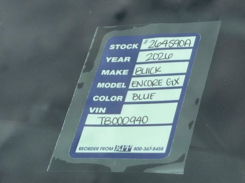 Certified 2026 Buick Encore GX Sport Touring w/ Comfort Package FWD image 15