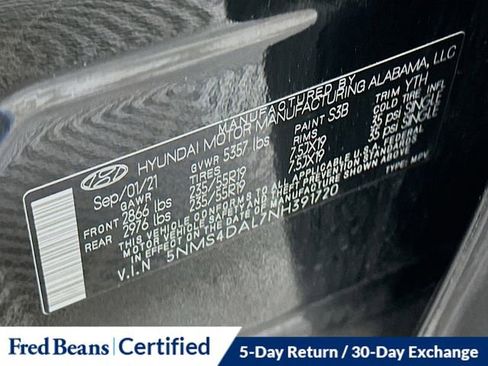 Certified 2022 Hyundai Santa Fe Limited image 34
