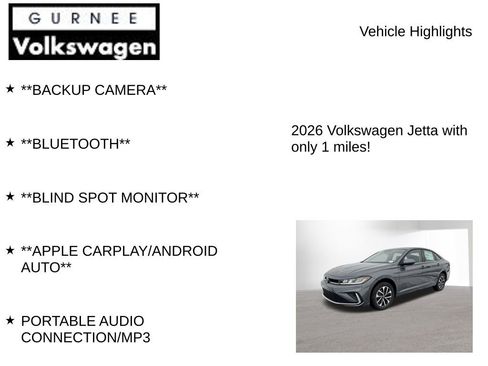 New 2026 Volkswagen Jetta S image 7