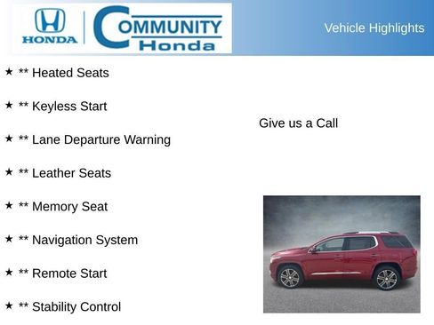 Used 2019 GMC Acadia Denali w/ Technology Package image 8