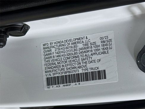Certified 2023 Honda Ridgeline RTL image 23