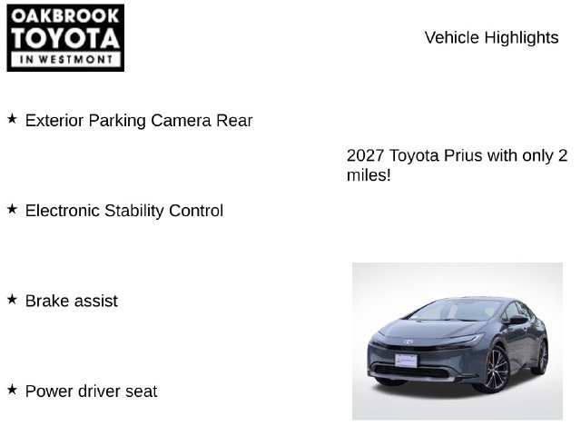 New 2027 Toyota Prius XLE AWD/4WD image 8