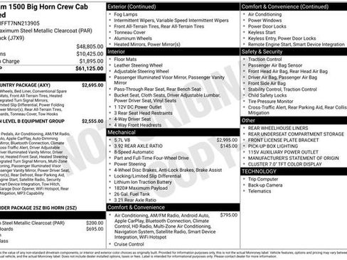 Used 2022 RAM 1500 Big Horn w/ Back Country Package AWD/4WD image 6