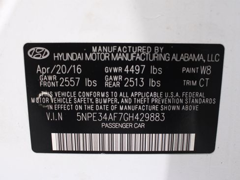 Used 2016 Hyundai Sonata Sport w/ Option Group 1V FWD image 34