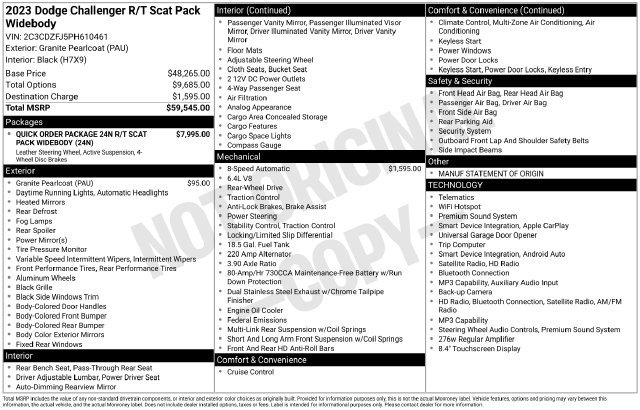 Used 2023 Dodge Challenger R/T Scat Pack RWD image 35