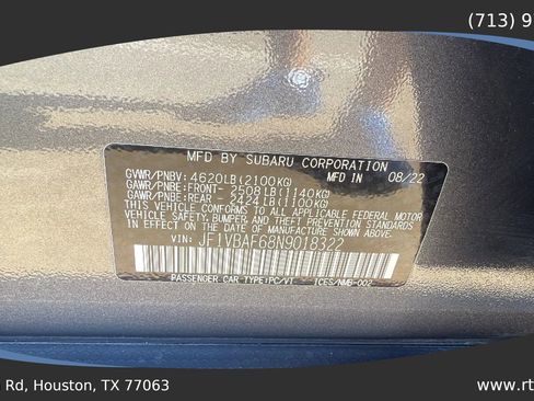 Used 2022 Subaru WRX Premium image 53