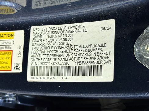 Used 2024 Honda Accord EX image 12