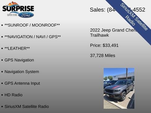 Used 2022 Jeep Grand Cherokee Trailhawk w/ ADV Protech Group II AWD/4WD image 15