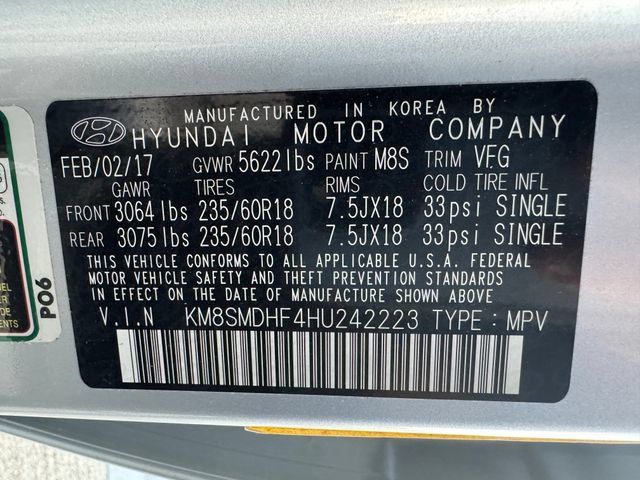 Used 2017 Hyundai Santa Fe SE AWD/4WD image 29