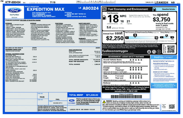 Used 2020 Ford Expedition Max XLT w/ Equipment Group 202A AWD/4WD image 20