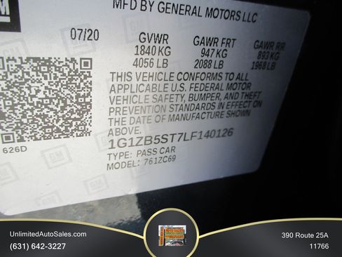 Used 2020 Chevrolet Malibu LS w/ LPO, Convenience Package 1 FWD image 12
