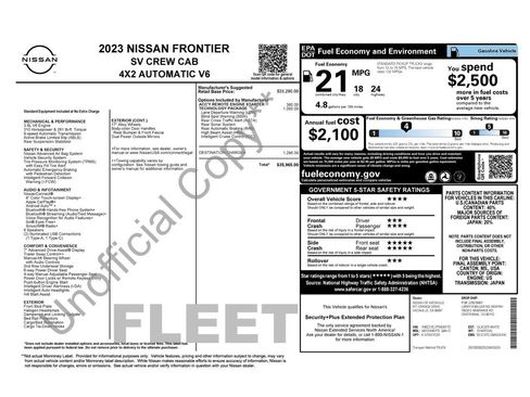 Used 2023 Nissan Frontier SV w/ Technology Package RWD image 29
