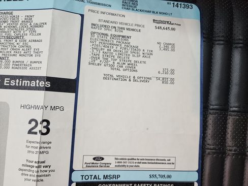 Used 2011 Ford Mustang Shelby GT500 w/ SVT Performance Pkg RWD image 44