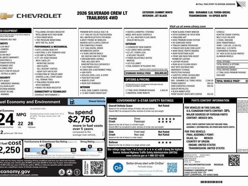 New 2026 Chevrolet Silverado 1500 LT Trail Boss w/ LT Trail Boss Premium Package AWD/4WD image 4