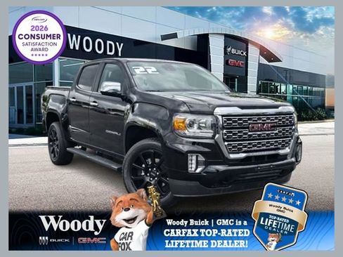 Used 2022 GMC Canyon Denali w/ Denali Black Edition Package AWD/4WD image 1