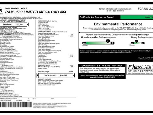 New 2026 RAM 3500 Limited AWD/4WD image 21