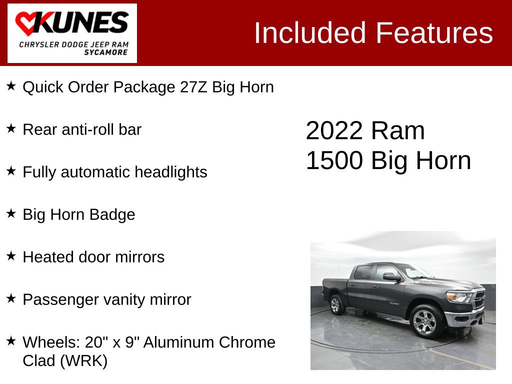 Used 2022 RAM 1500 Big Horn AWD/4WD image 3