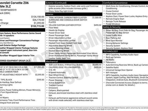 Used 2023 Chevrolet Corvette Z06 RWD image 5