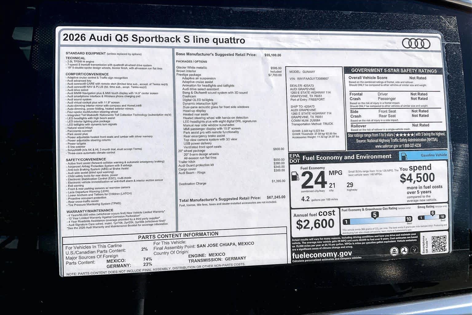 New 2026 Audi Q5 Prestige AWD/4WD image 19