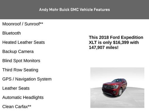 Used 2018 Ford Expedition XLT w/ Equipment Group 202A AWD/4WD image 4