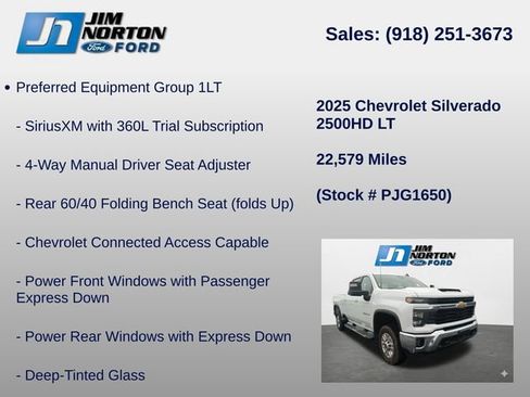 Used 2025 Chevrolet Silverado 2500 LT w/ Convenience Package AWD/4WD image 8
