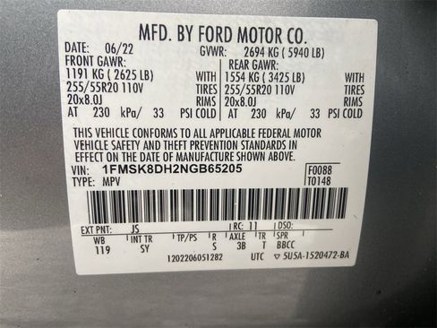 Used 2022 Ford Explorer XLT w/ Equipment Group 202A image 34