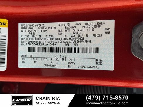Used 2024 Ford Bronco Raptor w/ Interior Carbon Fiber Pack 6 AWD/4WD image 35