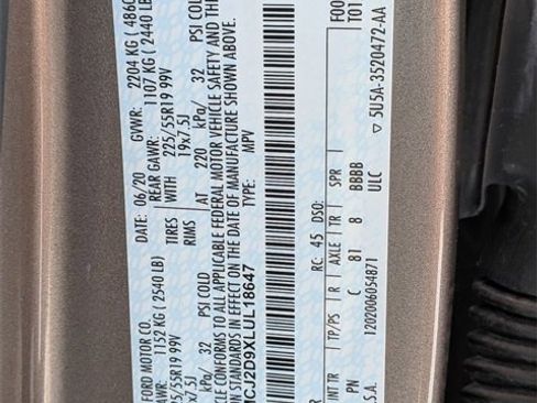 Used 2020 Lincoln Corsair Reserve w/ Elements Package image 35