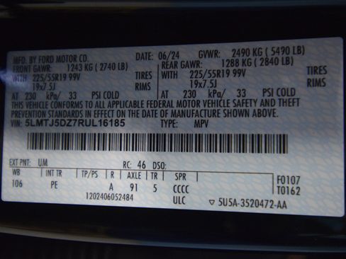 New 2024 Lincoln Corsair Grand Touring w/ Equipment Group 301A image 44