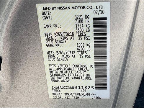 Used 2010 Nissan Titan SE w/ SE Value Truck Pkg image 35