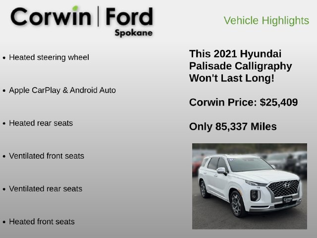 Used 2021 Hyundai Palisade Calligraphy AWD/4WD image 12