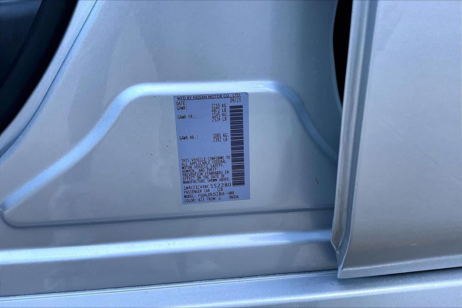 Certified 2024 Nissan Leaf SV Plus FWD image 33