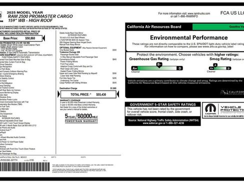 Used 2025 RAM ProMaster 2500 w/ Convenience Group FWD image 4