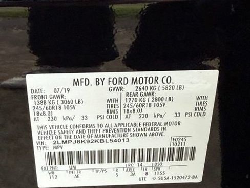 Used 2019 Lincoln Nautilus Select AWD/4WD image 32